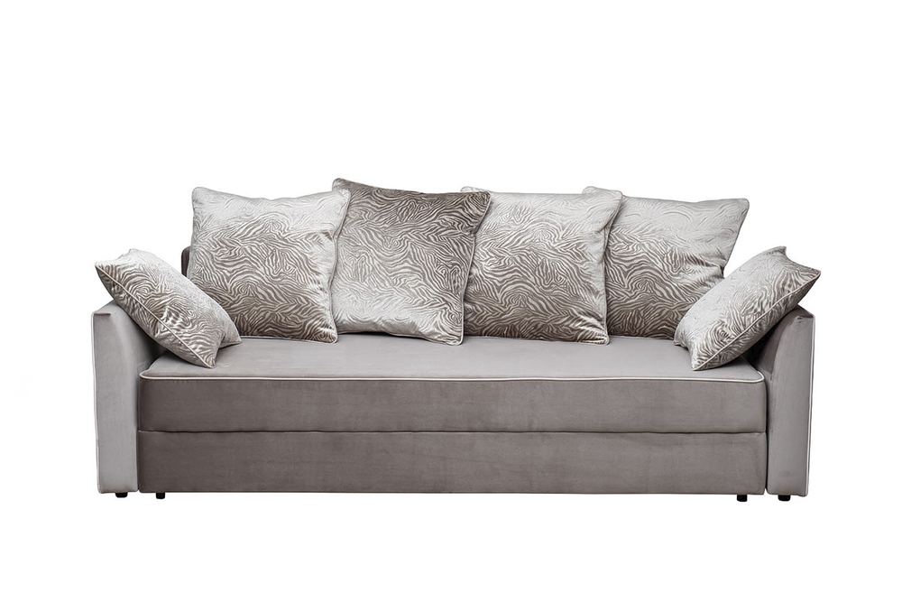 Диван Garda Decor Морес (Mores)(K)кант трехмест.раскл. вельвет беж. Velv-SBEG+Velv ECRU+Umbr SBEG 226*103*94