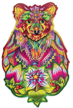 Деревянный пазл Wood Trick Вдохновленный медведь (36x23 см)