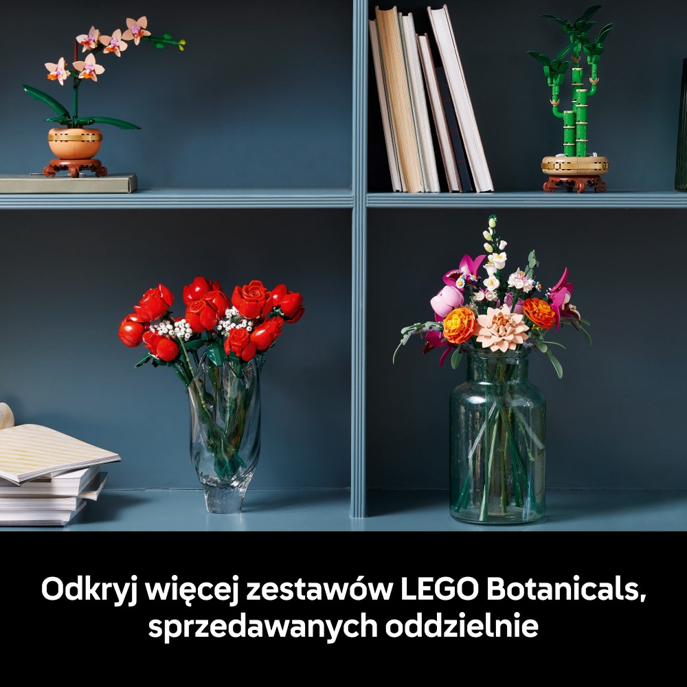 Конструктор LEGO Botanicals 10342 Прекрасный букет из розовых цветов — фото 10