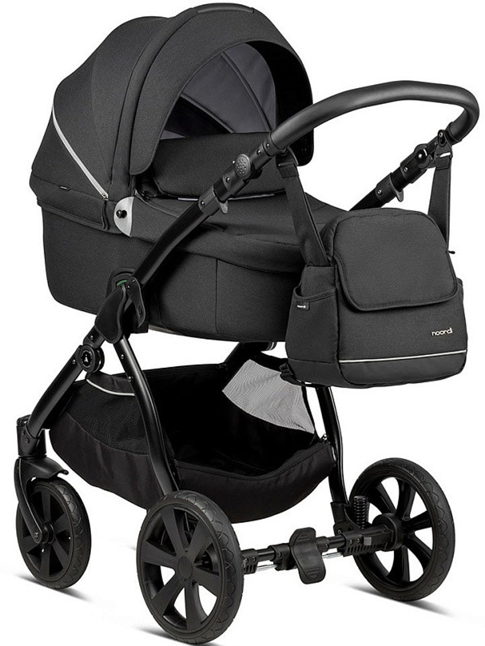 Детская коляска Noordi Fjordi 3 в 1 с автокреслом Terra Edusky Black 1132815/1302815 Black