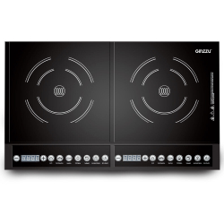 Индукционная настольная плита Ginzzu HCI-213, Black 2 конфорки 2000+2000Вт