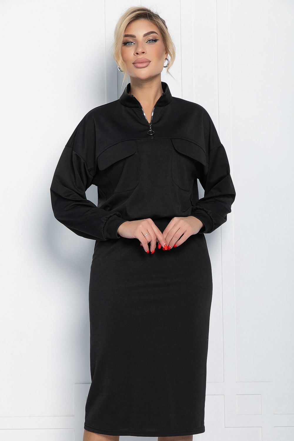 Платье Сибирский ритм (черное) П11621 LT Collection