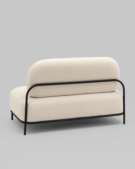 Диван Стоун new ткань букле молочный