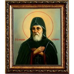 Мардарий Печерский, преподобный затворник. Икона на холсте.