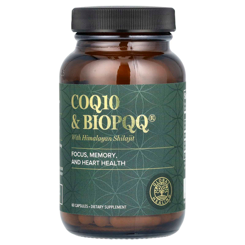 Global Healing, коэнзим Q10, BioPQQ с гималайским мумие, 60 капсул
