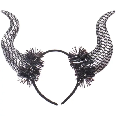 Ободок карнавальный «Дьяволица», черный