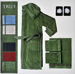 Набор полотенец 2 шт Trussardi Picky синий