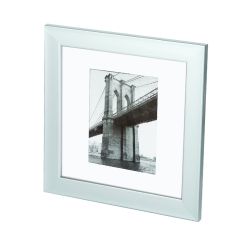 Фоторамка Image Art 612/20х20 пластиковая со стеклом цвет матовое серебро | Image Art