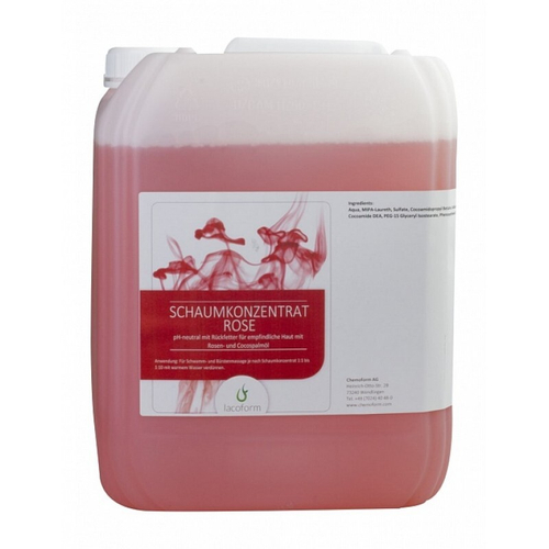 Ароматическая пена для тела Lacoform Роза, 10 л