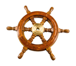 Штурвал деревянный сувенирный ⌀ 300/455 (18") мм