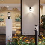 4964/1F NATURE ODL22 737 черный/стекло Ландшафтный светильник на столбе E27 1*60W IP44 MAGUS