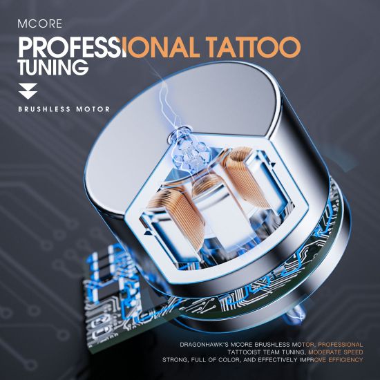 Dragonhawk MAST X7 | Беспроводная роторная тату машинка с AI