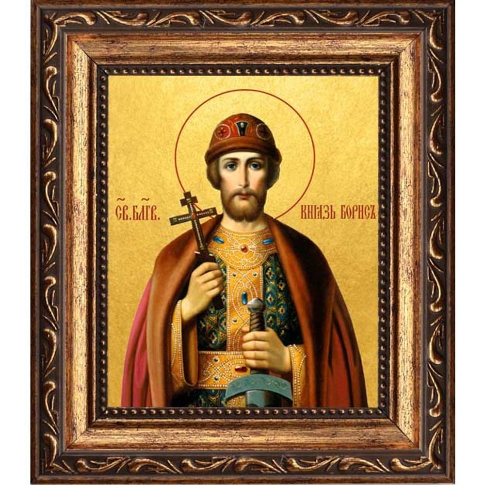 Борис Святой благоверный князь. Икона на холсте