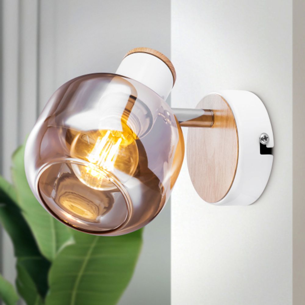 Светильник настенно-потолочный спот Rivoli Kalisto 7025-701 1 х E14 40 Вт поворотный | Rivoli