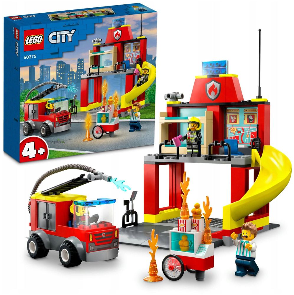 Конструктор Lego City 60375 Пожарная часть и пожарная машина