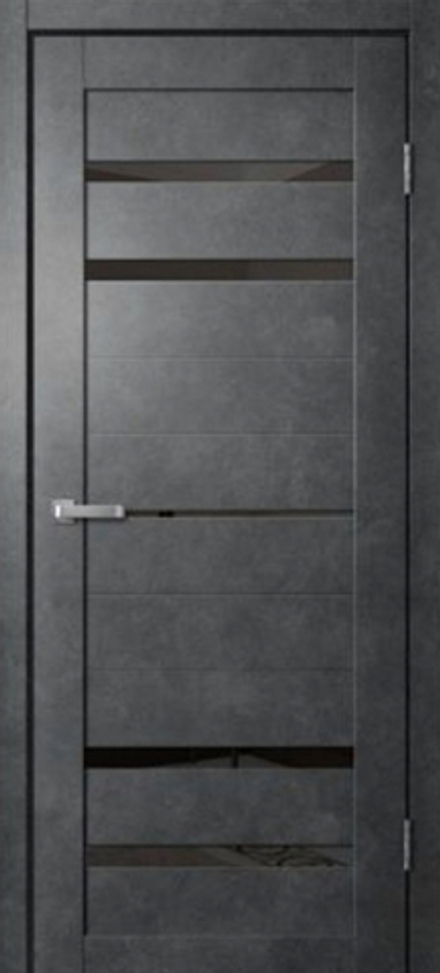 Дверь межкомнатная Barn 3 (бетон темный)