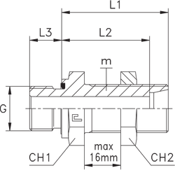 Штуцер FDE DS08 BSP 1/4 (корпус)