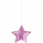 Подвесное украшение «Праздничная атмосфера» 19 см , (5 штук), розовый