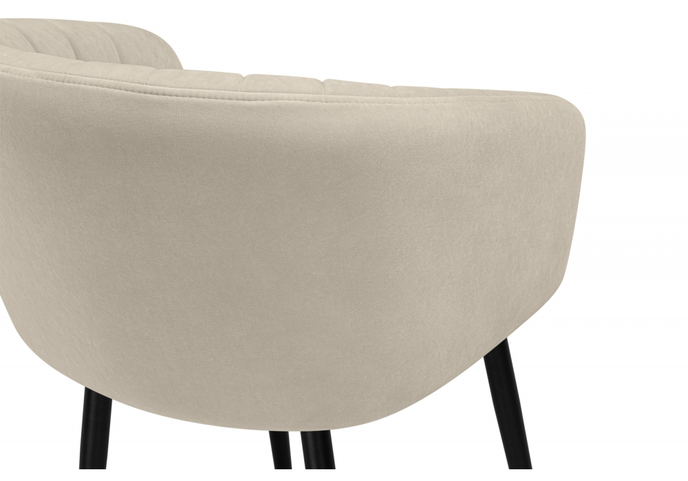 Стул на металлокаркасе Woodville Моншау marseille 2, черный, ножки черные