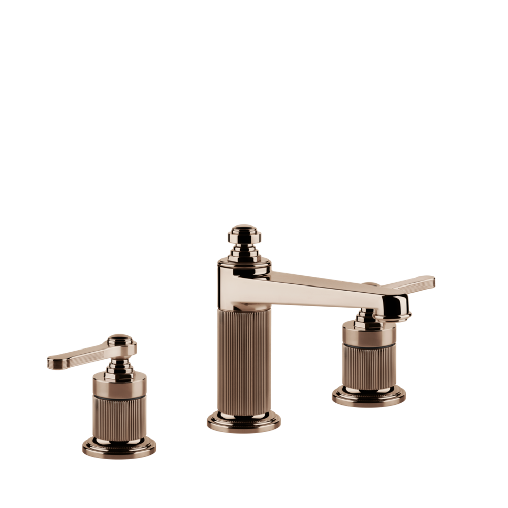 Смеситель для раковины Gessi Venti20 на 3 отверстия, средний, с донным клапаном