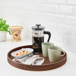 IKEA OMBONAD  (ИКЕА ОМБОНАД)  -  Поднос, орех, 42 см