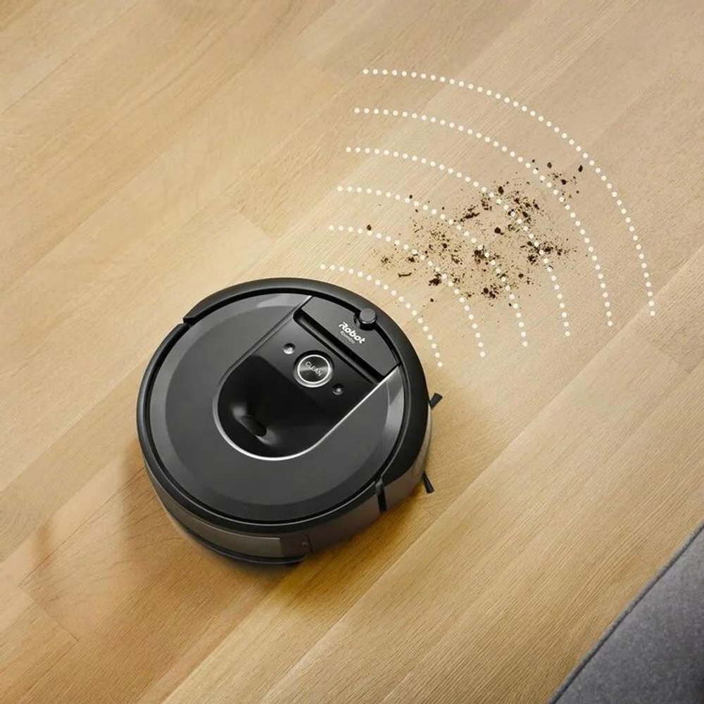 Робот-пылесос iRobot Roomba Combo i8+, 55Вт, черный графит/черный [i857040plus_rnd]