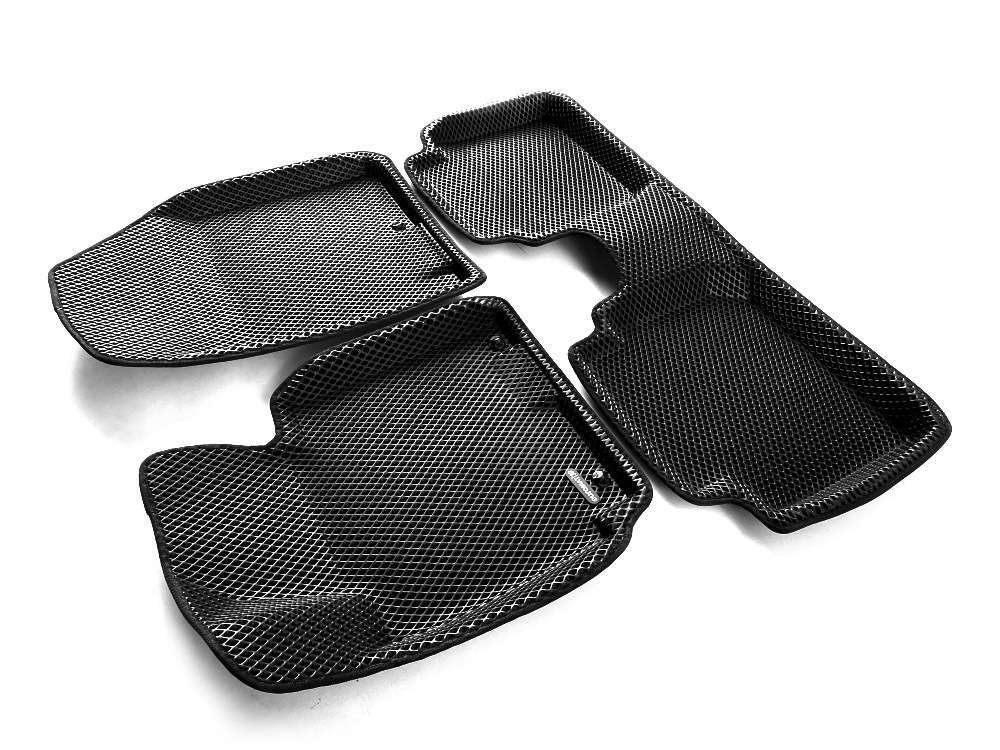 Коврики салона для KIA Cerato Classic (2013-) Euromat 3D EVA черные Арт EM3DEVA-002921