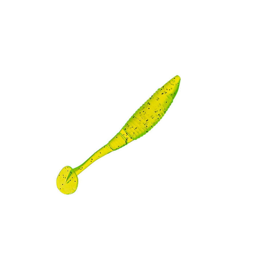 Приманка DS-WIBRA 90мм-5шт, цвет (310) желтый, блестки черные