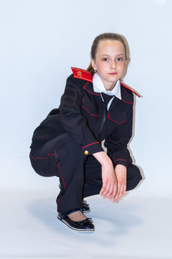 Брюки форменные казачьи / кадетские для девочки 146 152 размер