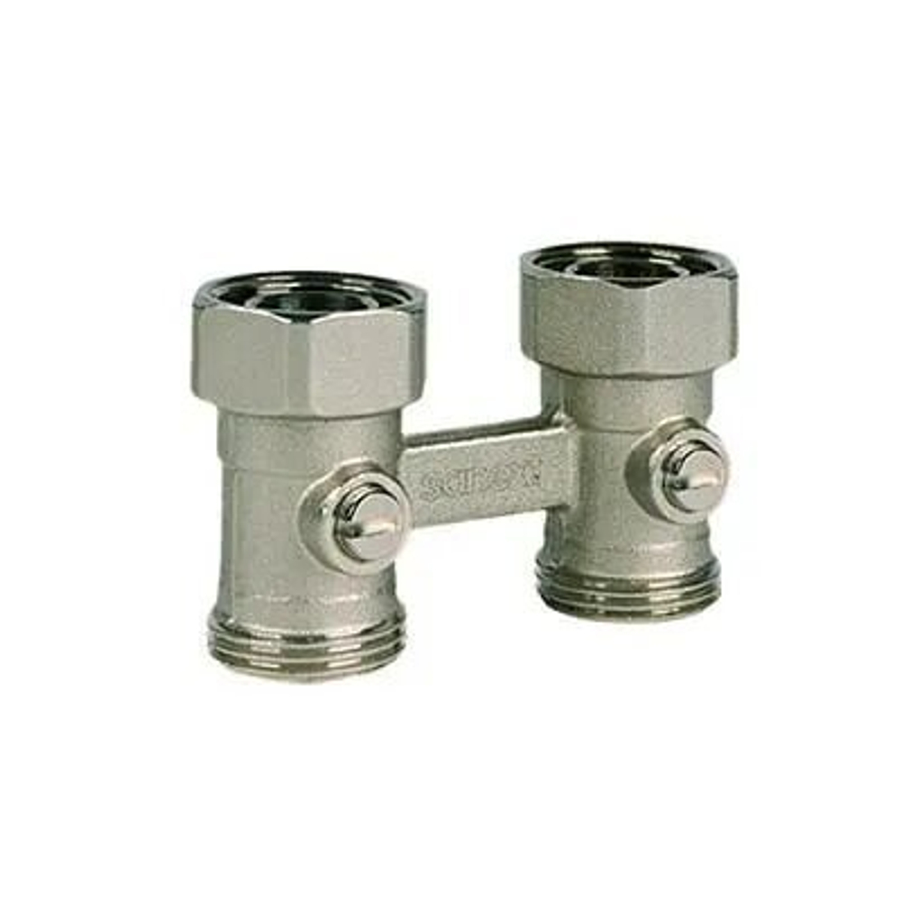 Узел нижнего подключения радиатора Н-образный R3/4 х G3/4 евроконус SANEXT (4961)