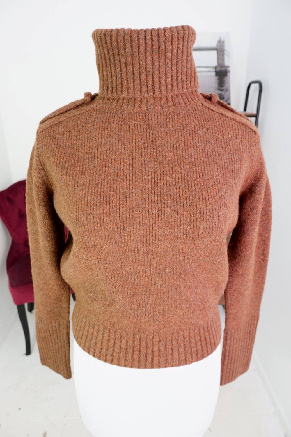 Свитер H&M теплый, маркировка ХS, визуально на 42 размер