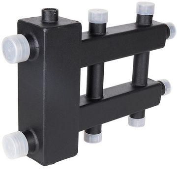 Коллектор Rommer (дублер компакт) с гидроразделителем на 2+2+1 контура до 60 кВт (RDG-0060-024025)