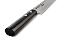 Нож кухонный для нарезки 19.5см Samura 67 Damascus черная пакка SD67-0045