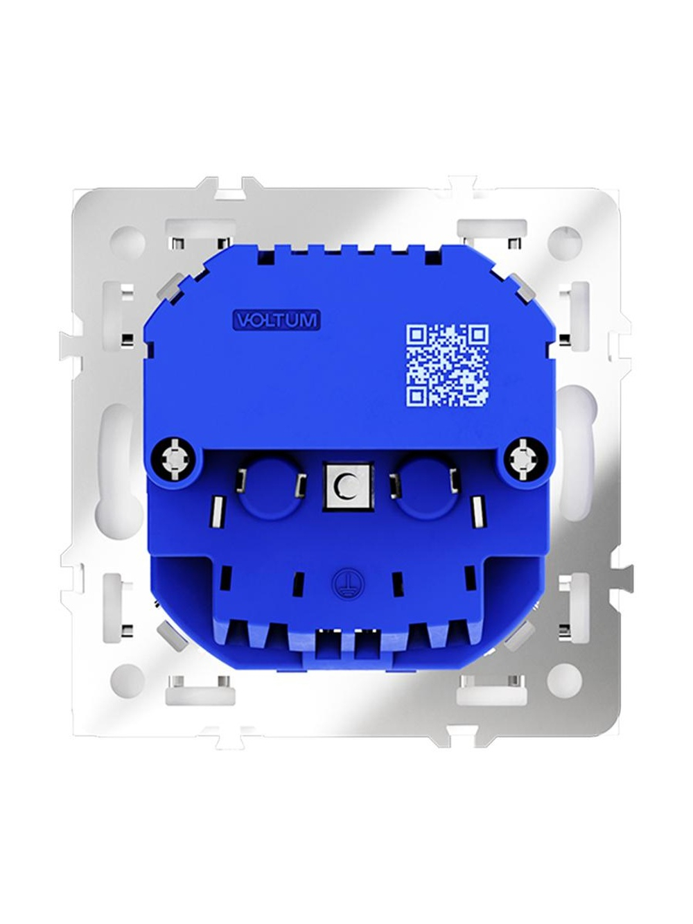 Розетка 1-м СП S70 16А с USB A+С с заземл. защ. шторки механизм бел. матов. Voltum VLS040502