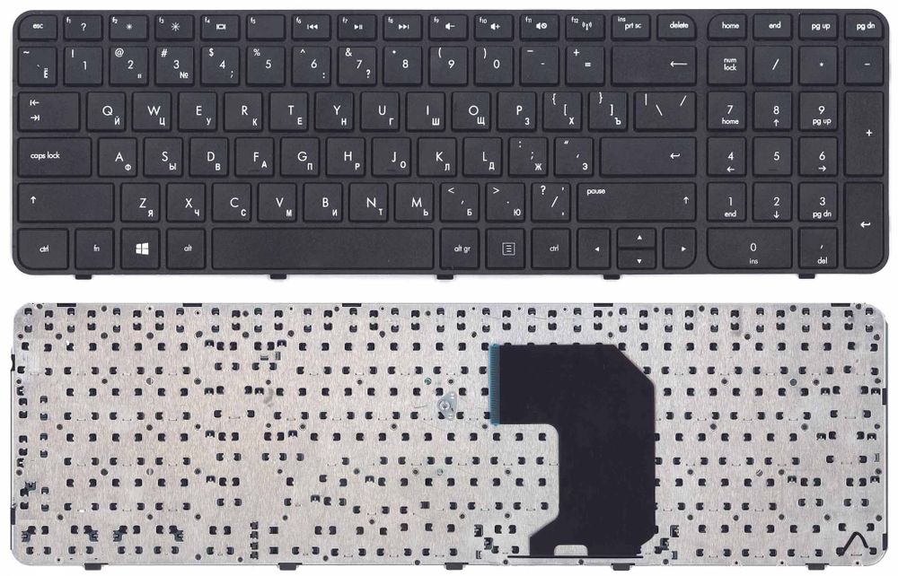 Клавиатура для ноутбука HP G7-2000, G7-2100, G7-2200, G7-2300, Черная, с рамкой