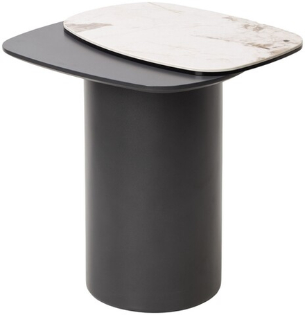 Стол М-City DISAUR Кофейный Арвид (Arvid) Pandora керамика на стекле, МДФ, темно-серый МДФ каркас