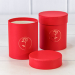 Коробка 8.5х10 см Набор 2 шт "Каллиграфическая" (Красный)