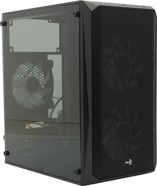 Корпус Minitower Aerocool <CS-107-A-BK-v2> MicroATX без БП