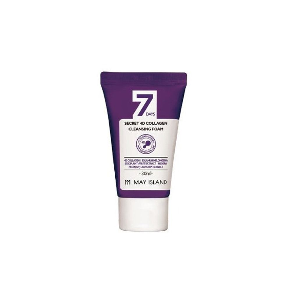 May Island 7 Days Secret 4D Collagen Cleansing Foam очищающая пенка с коллагеном