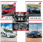 Тетрадь А5 48л. линия "Спорткары" скоба, обложка картон, микс в спайке (BRAUBERG)