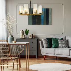 Люстра на штанге Maytoni Fortano MOD089PL-08BS