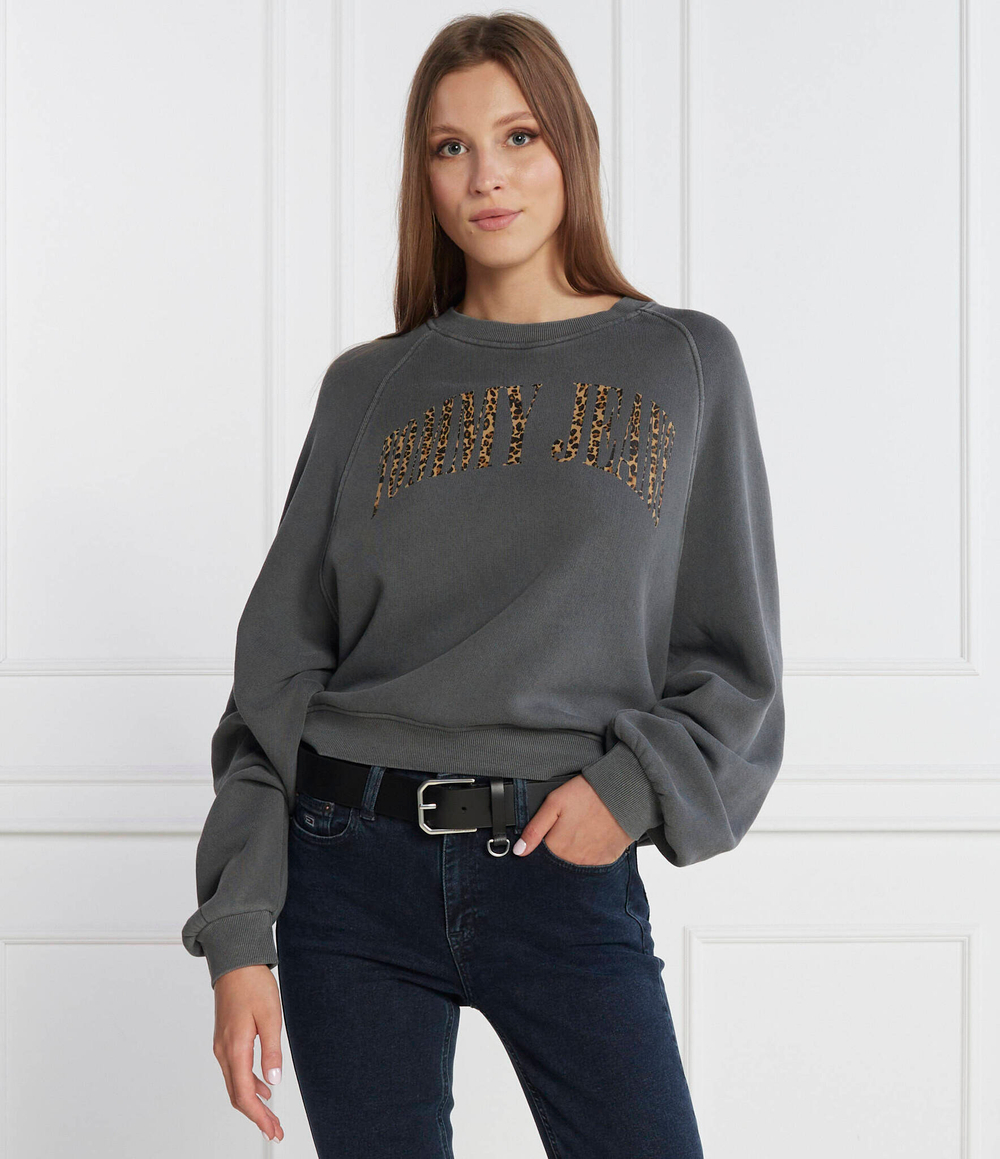 Худи LEO CREW Tommy Jeans - графитовый(DW0DW16409)