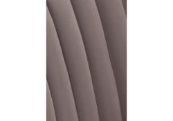 Стул на металлокаркасе Седа крутящийся велюр латте / черный