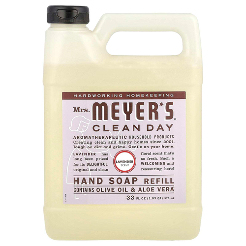 Mrs. Meyers Clean Day, запасной блок мыла для рук, лаванда, 975 мл (33 жидк. унции)