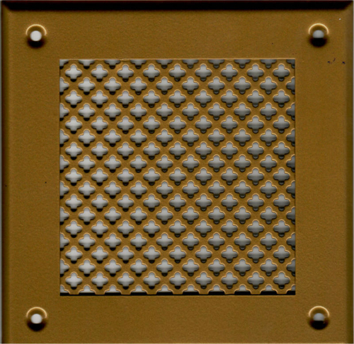 Решётка 150*150 золото, кружок