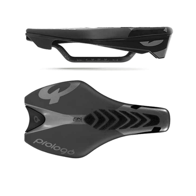 Седло DIMENSION TRI  245х143мм, с продольным отверстием, рельсы 7мм TIROX, чёрное. 212гDITRTN3HB20-A