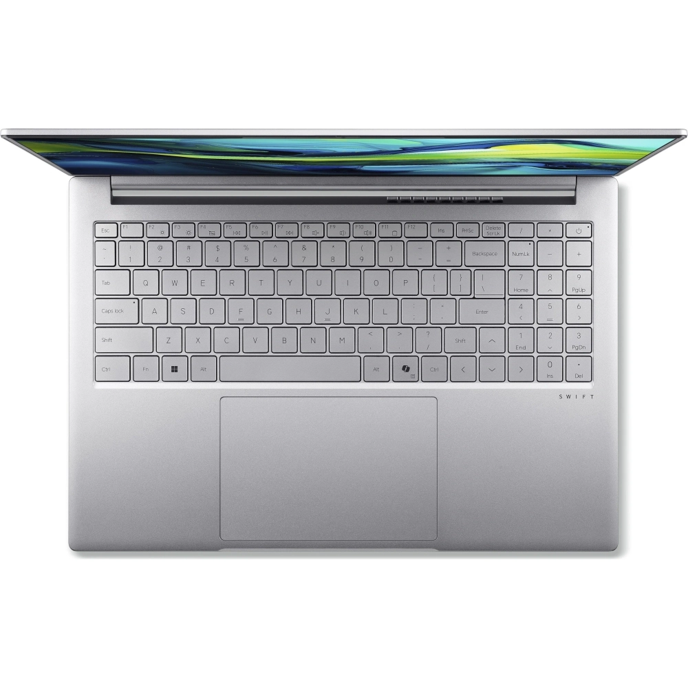Ноутбук Acer SFL16-51M-785G Core Ultra 7 155U 16Gb SSD1Tb Intel Graphics 16" IPS WUXGA (1920x1200) без ОС silver WiFi BT Cam 4810mAh (NX.D3VCD.002)