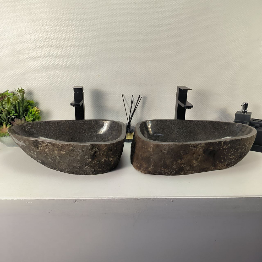 Раковина из речного камня ПАРА! RS-64964 53*34*14 0866
