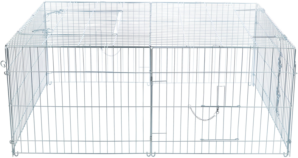 Загон с крышей для грызунов 216 х 116 х 65 см, оцинкованный, Trixie
