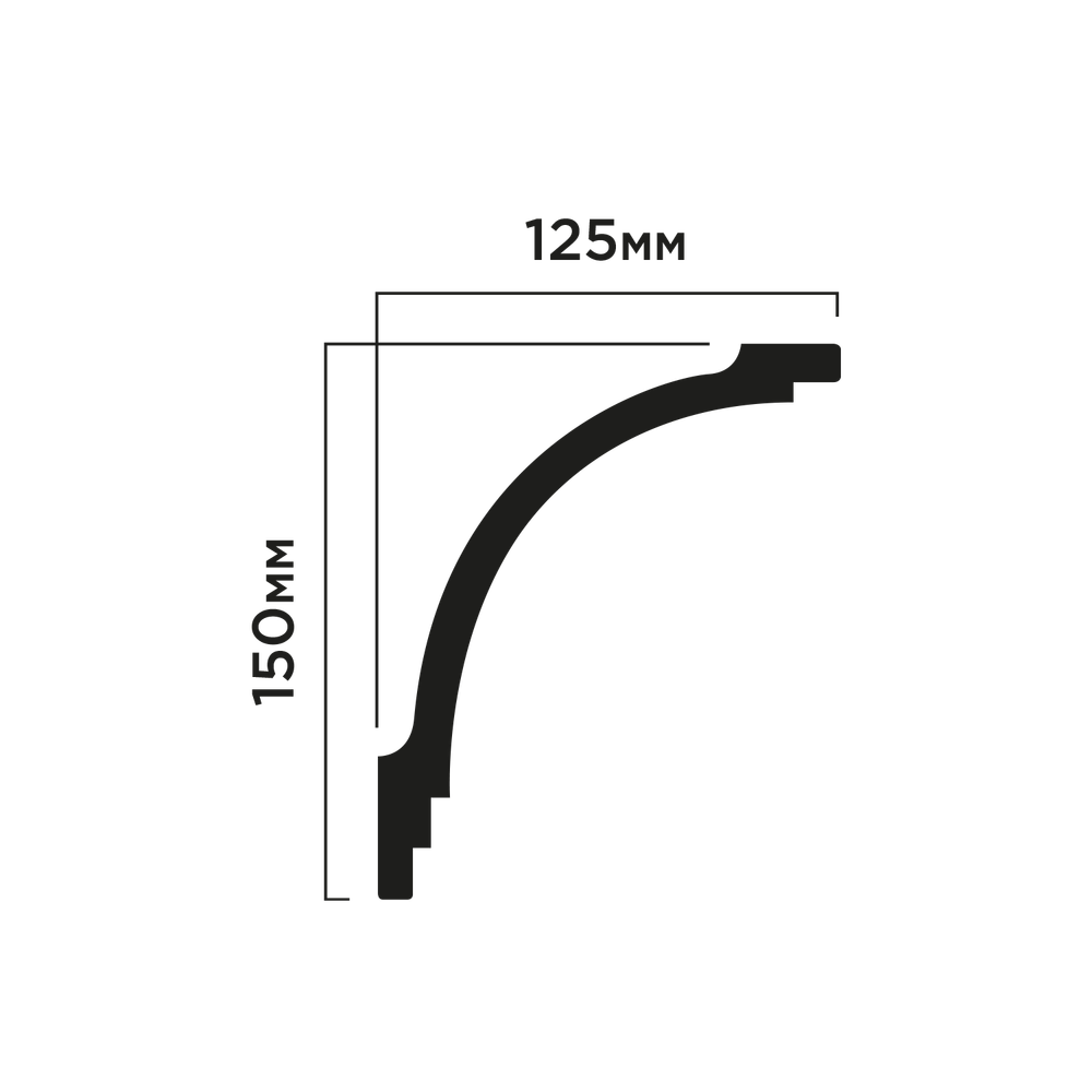 Карниз потолочный A195